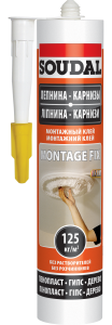 Купить Клей монтажный SOUDAL Montage Fix, на водной основе, 280мл /12шт./(арт.120066) в Иркутске