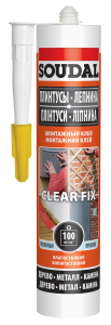 Купить Клей монтажный SOUDAL CLEAR FIX прозрачный, каучуковый, 280мл /12шт./(арт.146446) в Иркутске